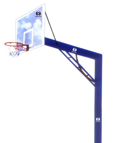 Basket Ball 6 Inches Pipe System With Fiber Board (Fixed in Ground Type) MW-289