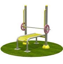 Outdoor Gym Bench With Fixed Weight